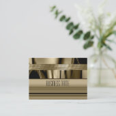 Business Card Gold Art Deco (Standing Front)