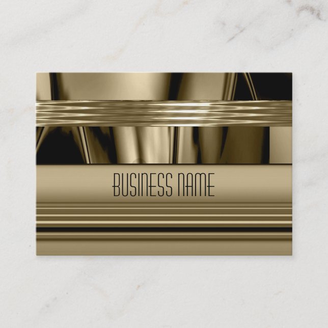 Business Card Gold Art Deco (Front)
