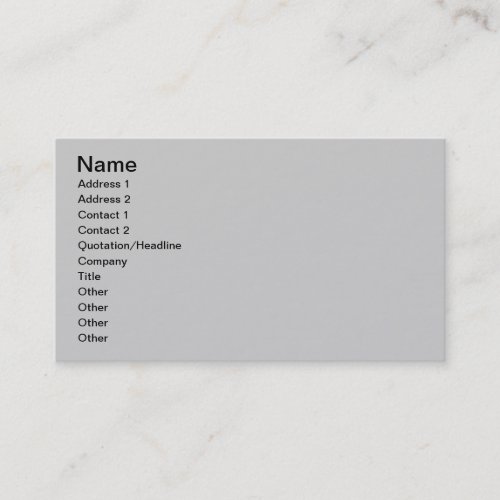 Business Card - Gray Simple