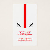 Business Card Great Dane (Back)