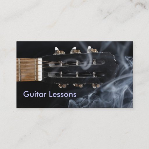 Customizable Business Card: Guitar Lessons