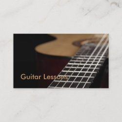 Business Card: Guitar Lessons Business Card