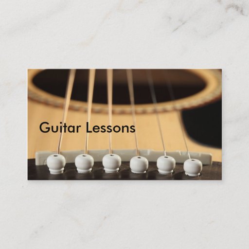 Customizable Business Card: Guitar Lessons