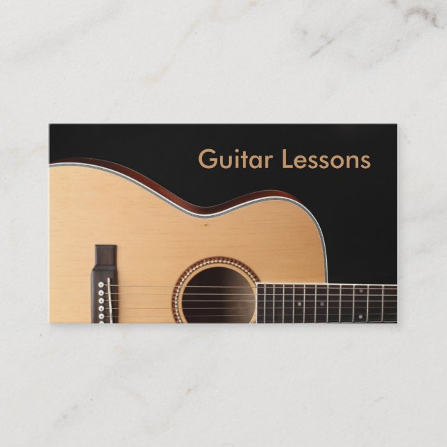 Business Card: Guitar Lessons Card (Front)