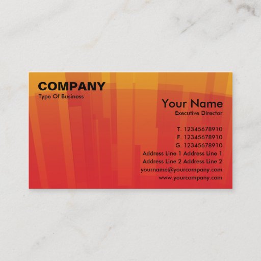Customizable Business Card GX2 Red