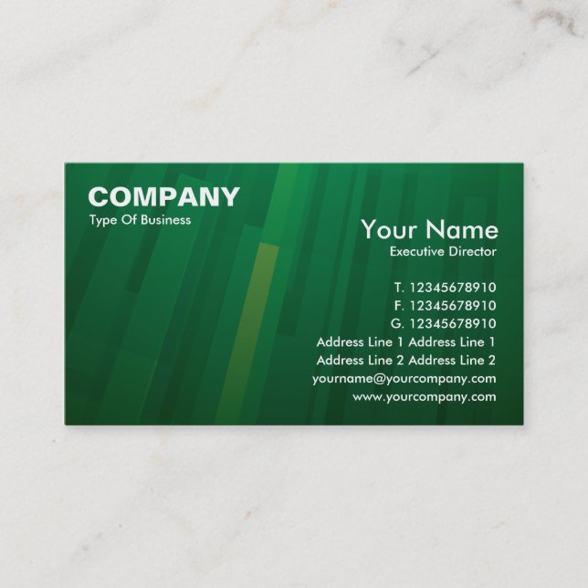Business Card GX4 Green (Front)