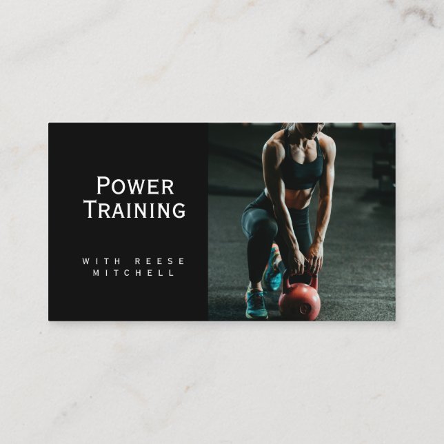 Business Card, Gym Training customizable Card (Back)
