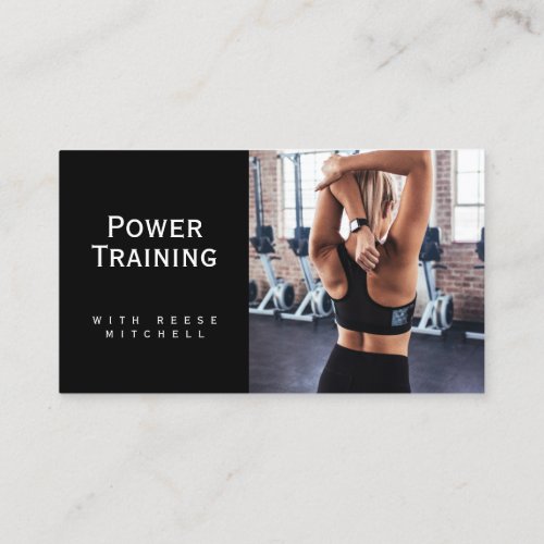 Business Card Gym Training photo customizable Business Card