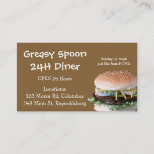 Business Card :: Hamburger Diner