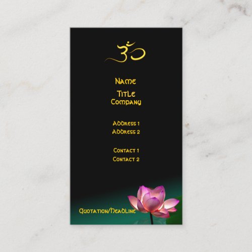 Business card, Healing Hands