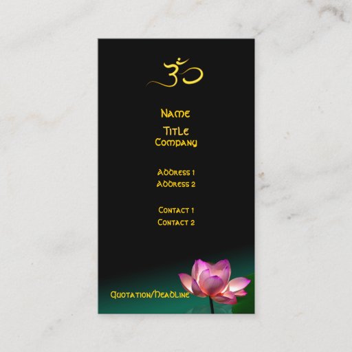 Customizable Business card, Healing Hands