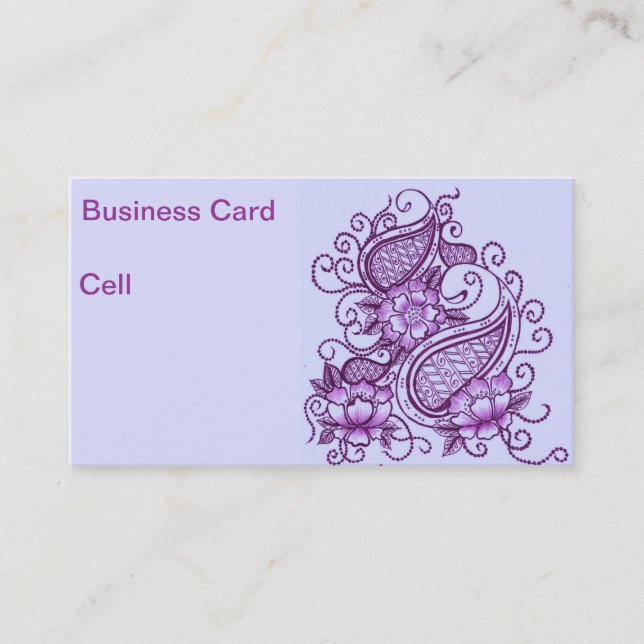 Business Card-henna-vi Card (Front)