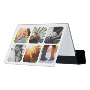 Business Card Holder 6 Photo Rounded