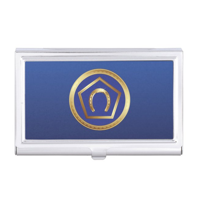 Business Card Holder: Germanna Foundation Logo Case (Front)