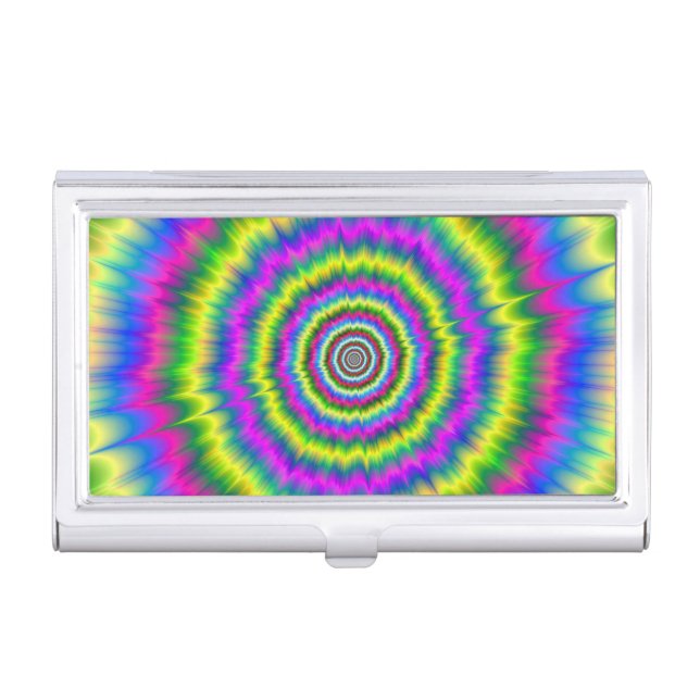 Business Card Holder Neon Explosion (Front)