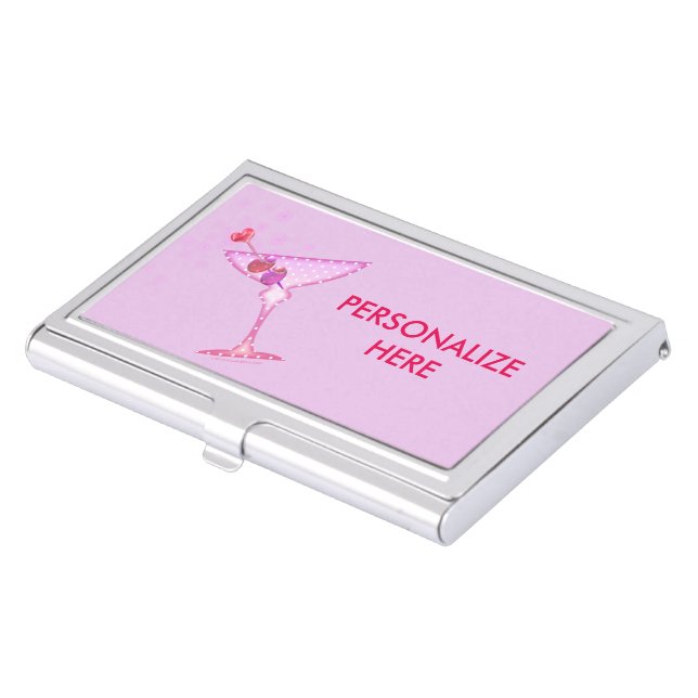 BUSINESS CARD HOLDER - PINK MARTINI (Front)