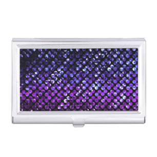 Business Card Holder Purple Crystal Bling Strass