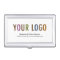 Business Card Holder Silver Metal Case Custom Logo