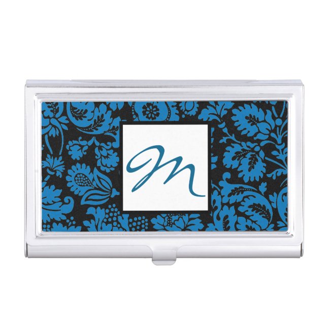 Business Card Holder WILLIAM MORRIS CUSTOM INITIAL (Front)