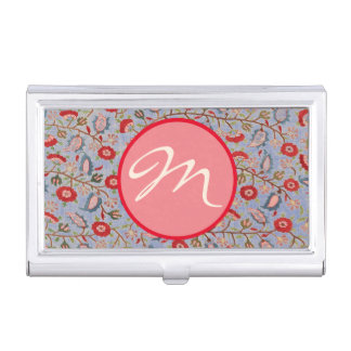 Business Card Holder WILLIAM MORRIS CUSTOM INITIAL