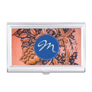 Business Card Holder WILLIAM MORRIS CUSTOM INITIAL