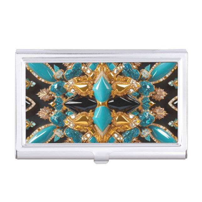 Business card holder with Bahamas Colors (Front)