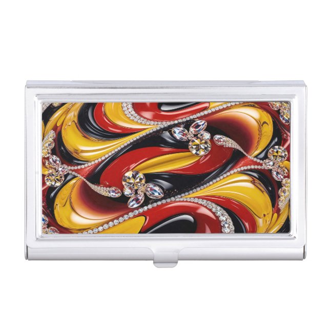 Business card holder with Belgian Colors (Front)