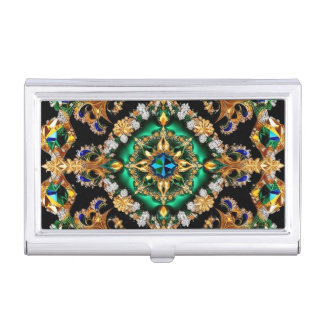 Business card holder with Brazilian Colors