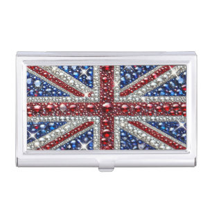 Business card holder with British Colors