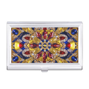Business card holder with Colombia Colors