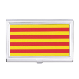 Business card holder with Flag of Catalonia