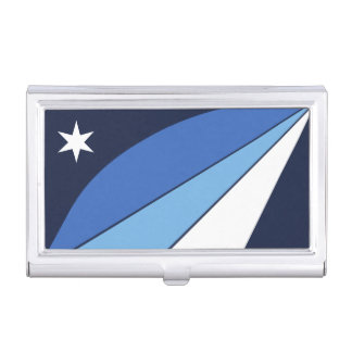 Business card holder with Flag of Columbia, SC