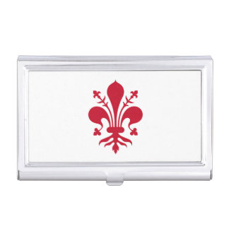 Business card holder with Flag of Florence
