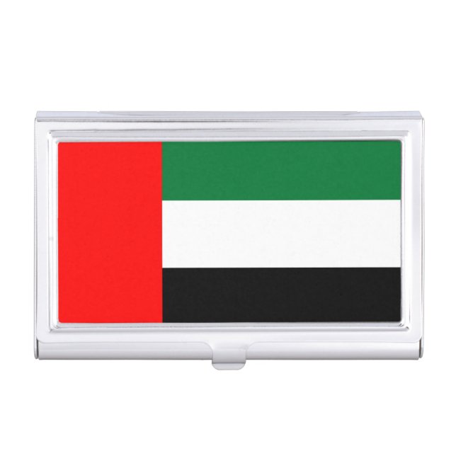Business card holder with Flag of UAE (Front)