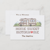 Business Card Home Sweet Motor Home  (Front/Back)