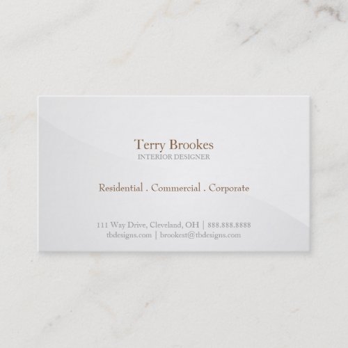 Business Card | Horizon |greysilver