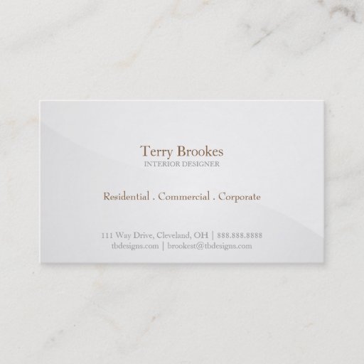 Customizable Business Card | Horizon |greysilver