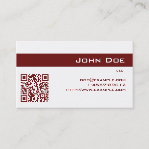 Customizable Business Card Imperial Red