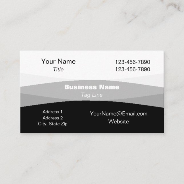 Business Card in Any Color - HAMbyWG (Front)