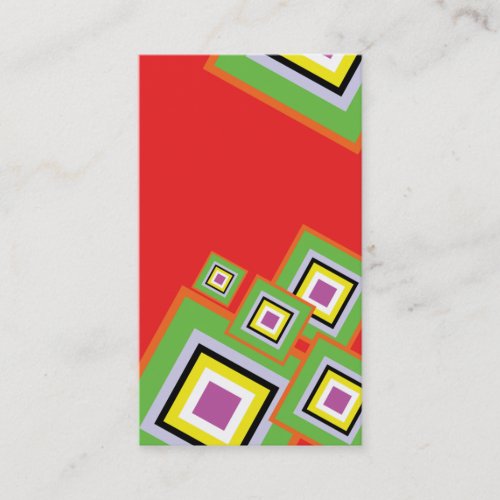 business card in lovely red
