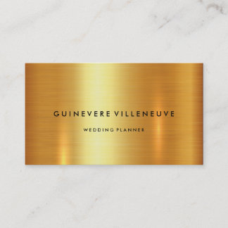 Business card in luxury faux gold customizable