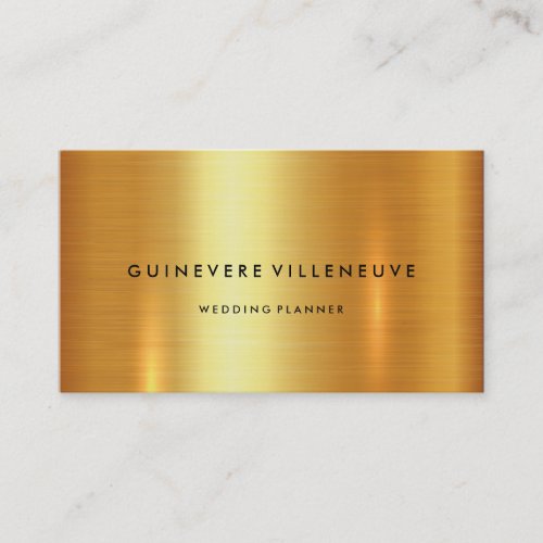 Business card in luxury faux gold customizable