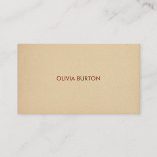 Business card in minimalist style name