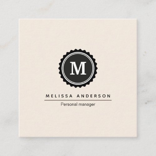 Business card in simple style