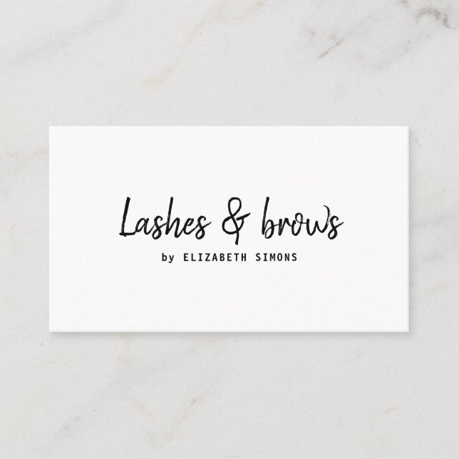 Business card in the style of minimalism. (Front)