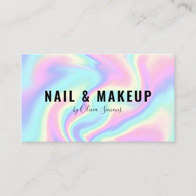 Business card in the style of minimalist. (Front)