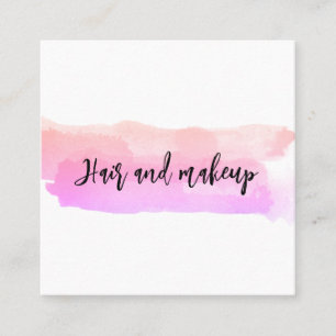 Business card in watercolour pastel color