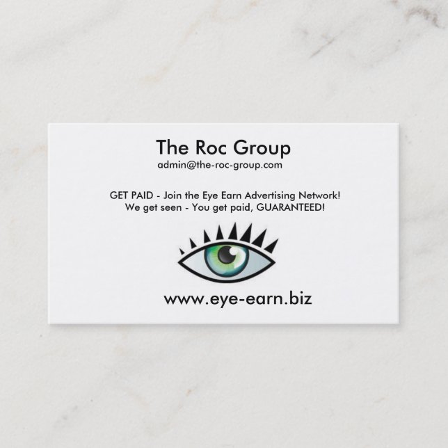 Business Card Income Builder (Front)