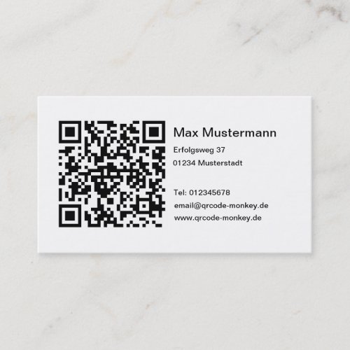 Visiting card (individually shapable) business card