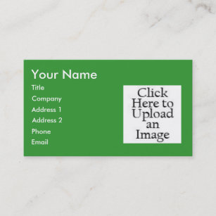 Business Card Layout ... Green